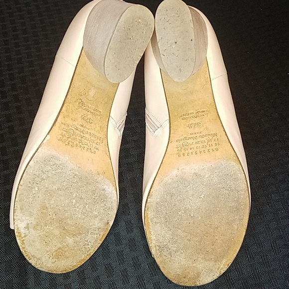 Maison Margiela Nude Leather Ankle Booties Size 7 - Picture 7 of 8
